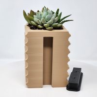 3D printed wall mountable planter.