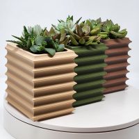 3D printed wall mountable planter.