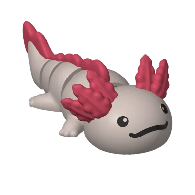 3D printed axolotl, gross.